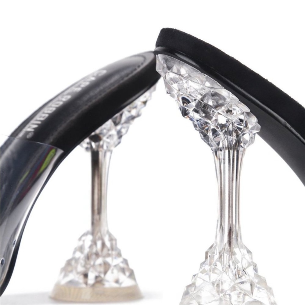Cape Robbin AHMEE Clear Slip on crystal heels NWT - Picture 4 of 12